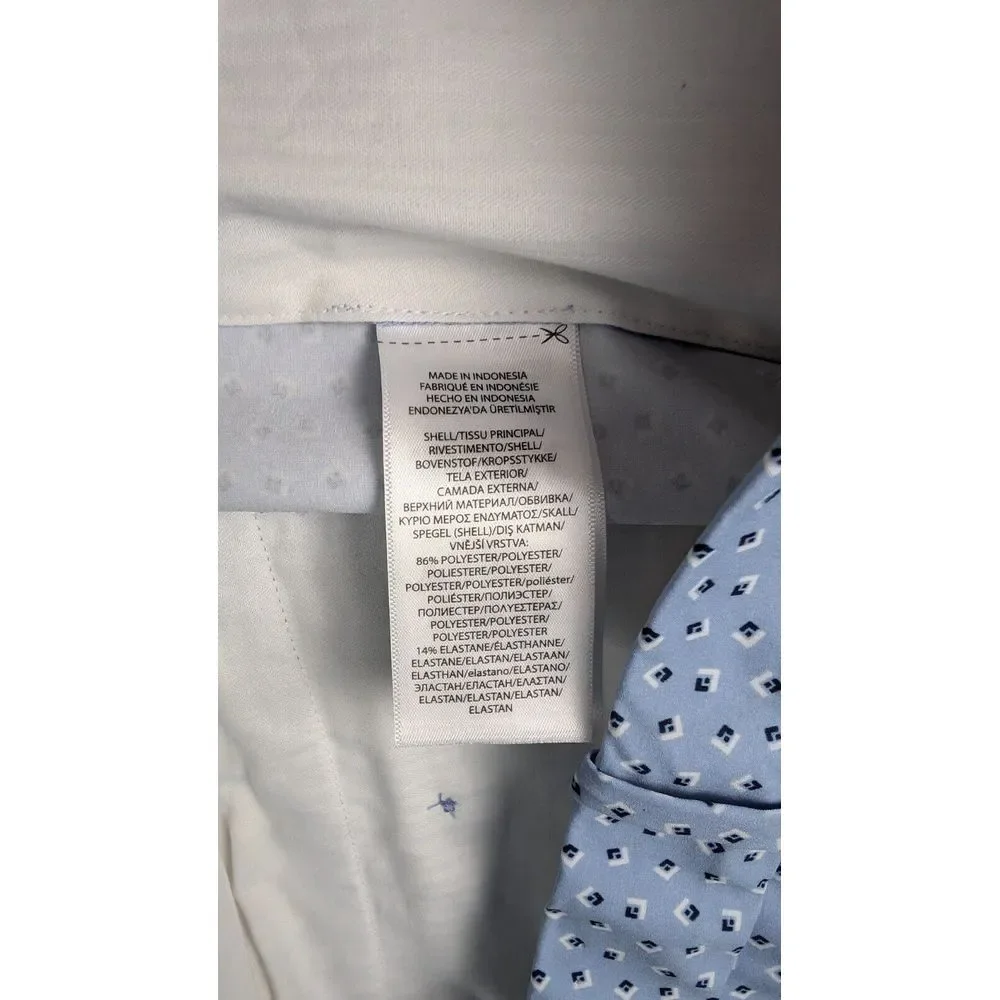 RLX Ralph Lauren Performance Golf Chino‎ Shorts Mens 40 Light Blue Geometric